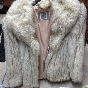 Women's Beige Fur Coat